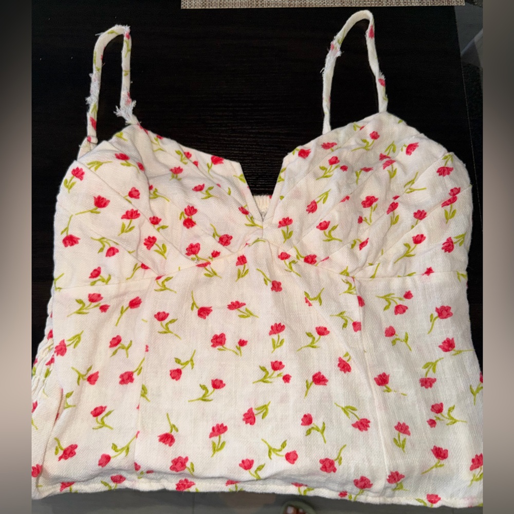 Sienna Sky White and Pink Floral Top